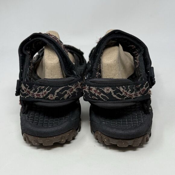 Teva Valkyrie Sandals Mens 10 M Black Scorpion Hiking Outdoor Water Hook & Loop - Picture 9 of 13